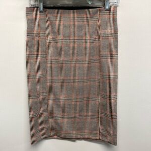 NWOT Liverpool Plaid Pencil Skirt Pull On Size 2